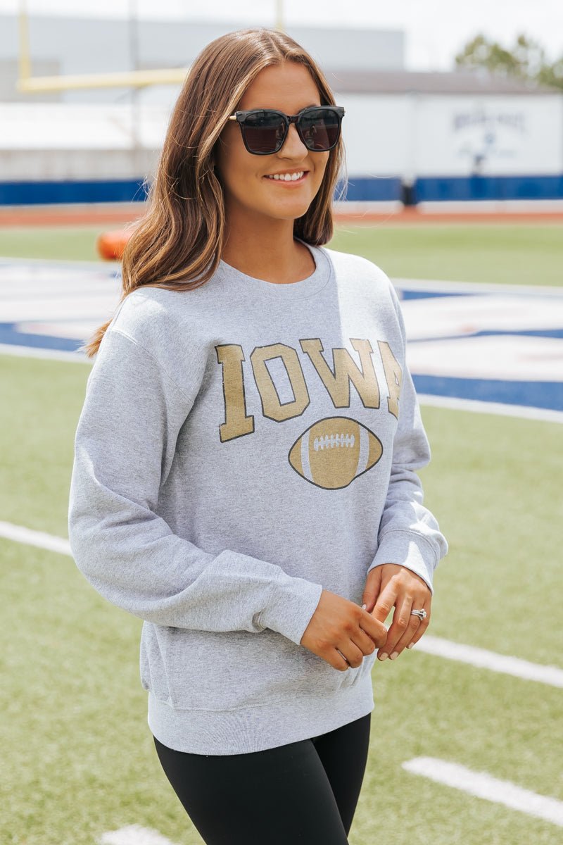 Iowa Grey Graphic Sweatshirt - Magnolia Boutique