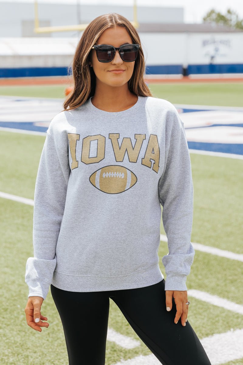 Iowa Grey Graphic Sweatshirt - Magnolia Boutique