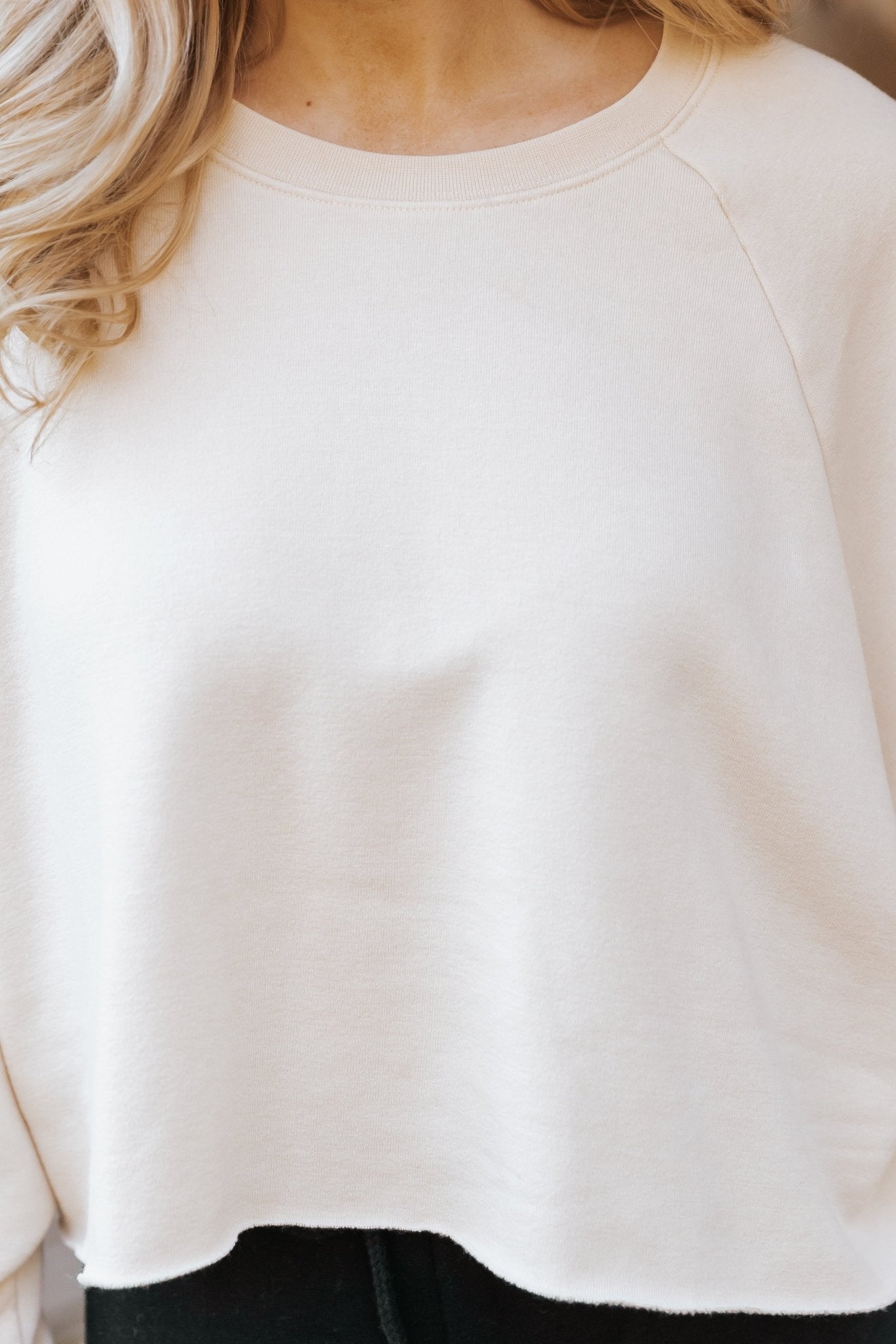 Jenna Cream Crew Neck Sweatshirt - Magnolia Boutique