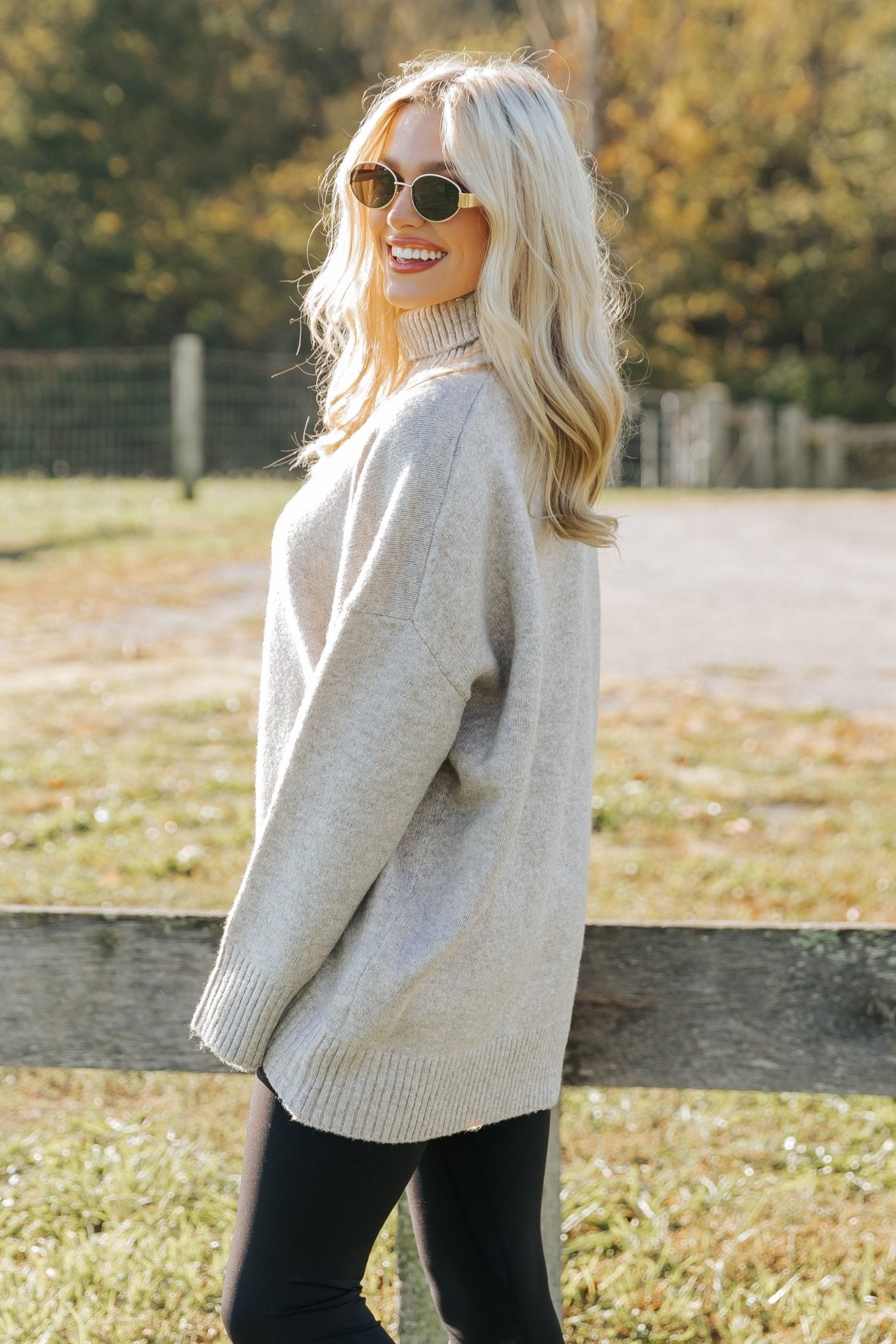 Joanna Brushed Turtleneck Sweater - Mocha - Magnolia Boutique