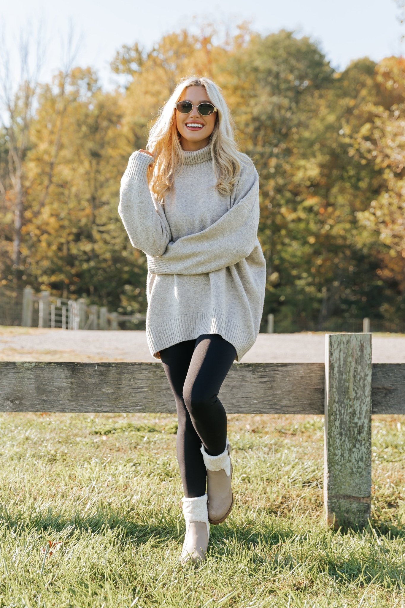 Joanna Brushed Turtleneck Sweater - Mocha - Magnolia Boutique