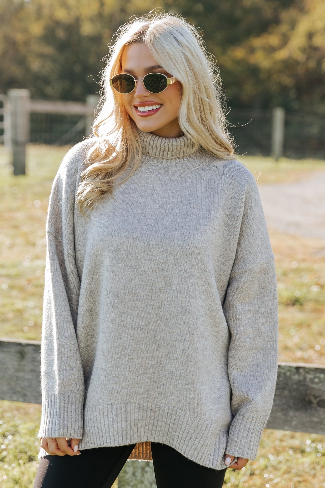 Joanna Brushed Turtleneck Sweater - Mocha - Magnolia Boutique