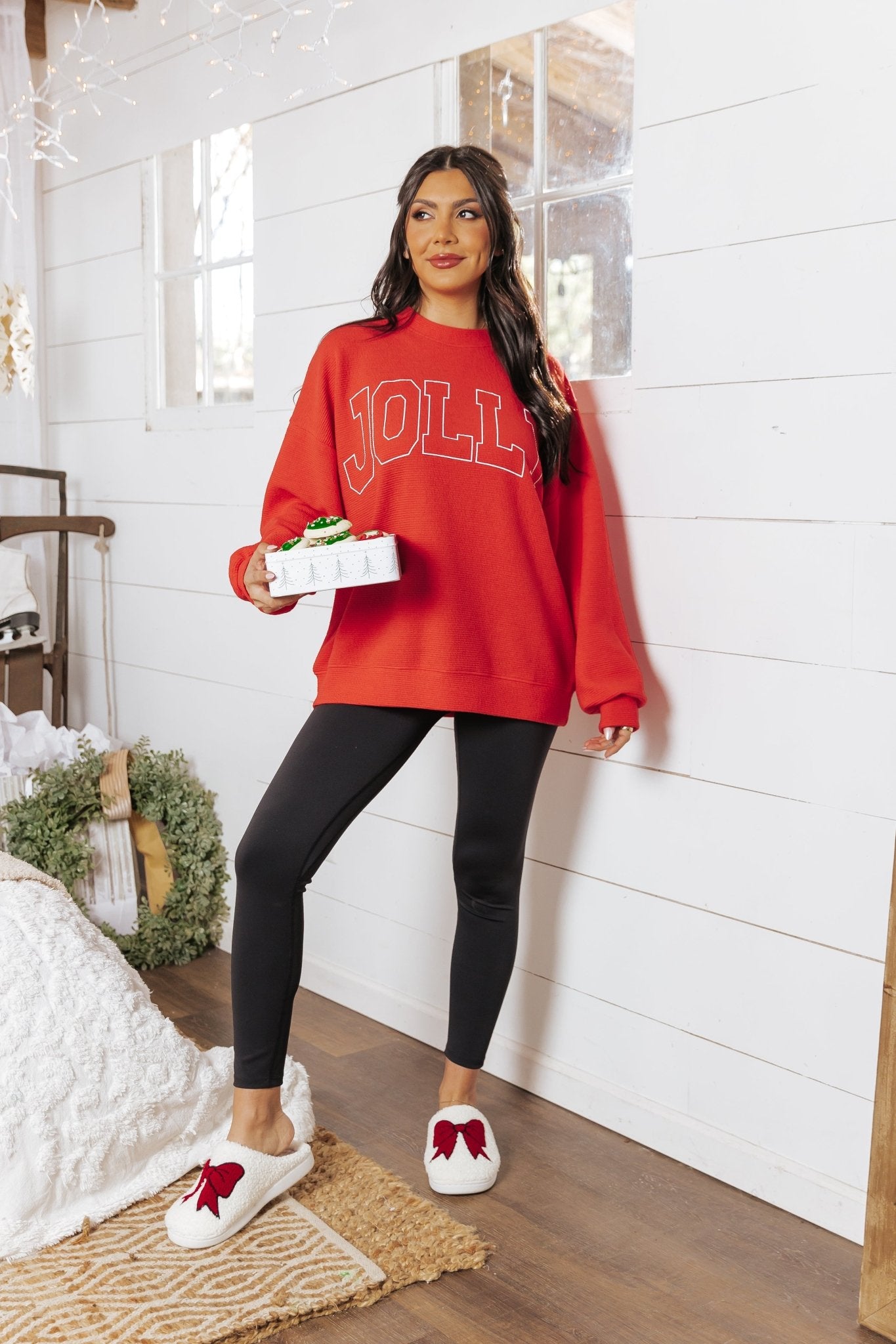 Jolly Red Graphic Sweatshirt - Magnolia Boutique