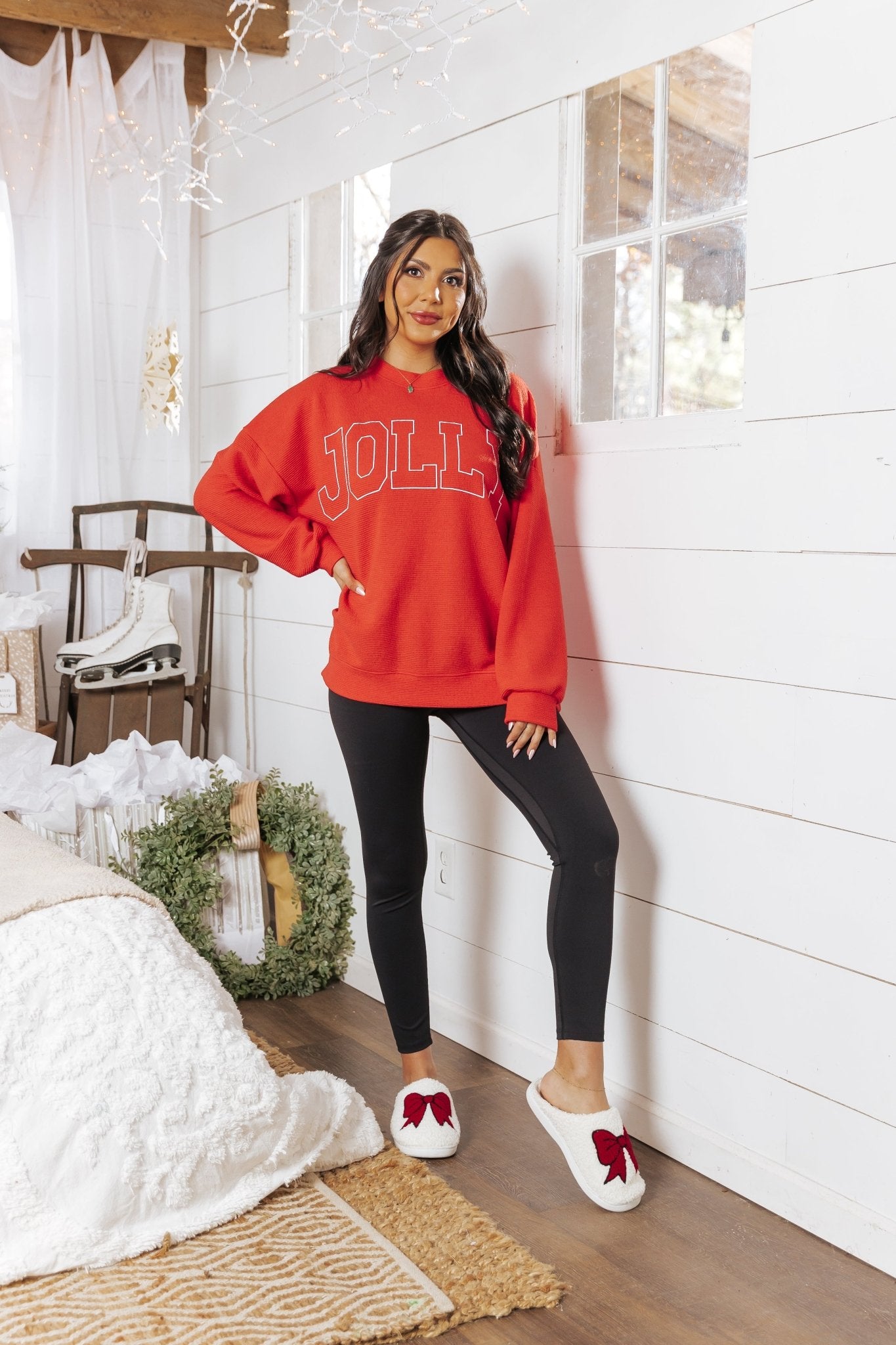 Jolly Red Graphic Sweatshirt - Magnolia Boutique