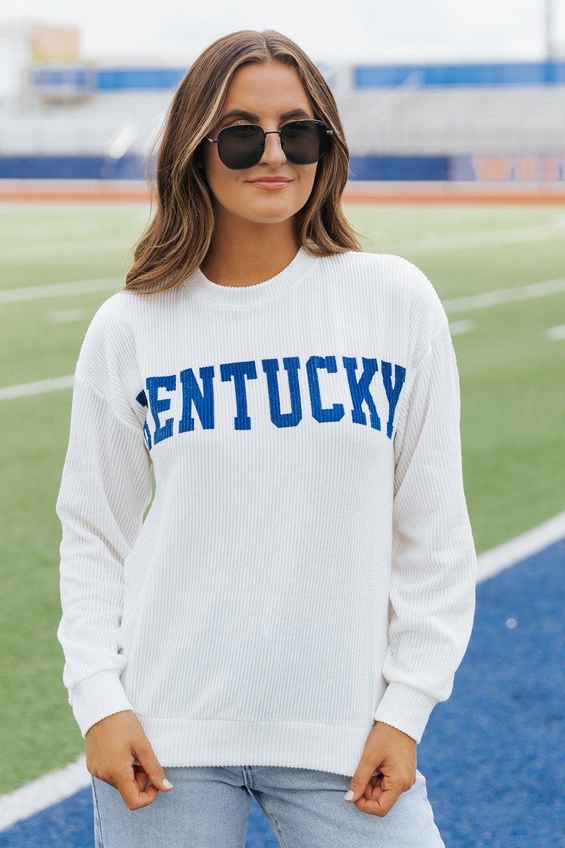 Kentucky Ribbed Pullover Sweatshirt - Magnolia Boutique