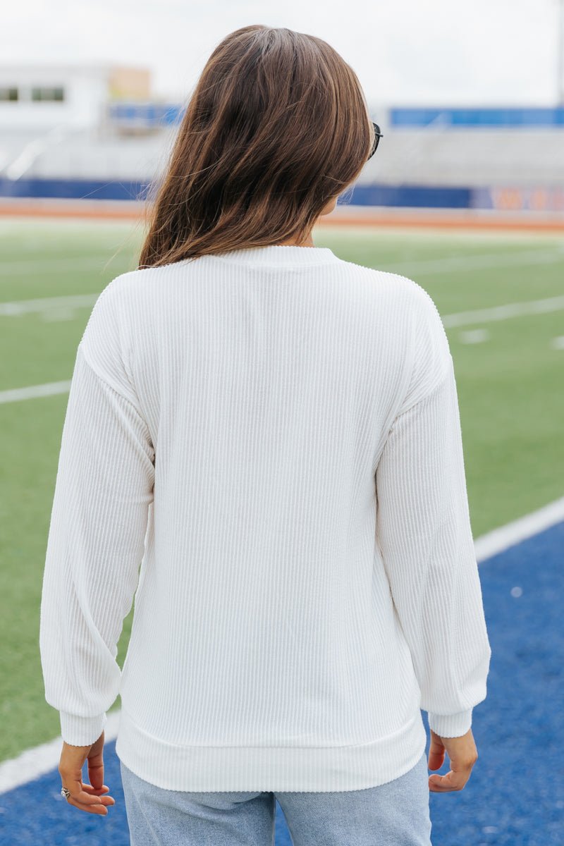 Kentucky Ribbed Pullover Sweatshirt - Magnolia Boutique