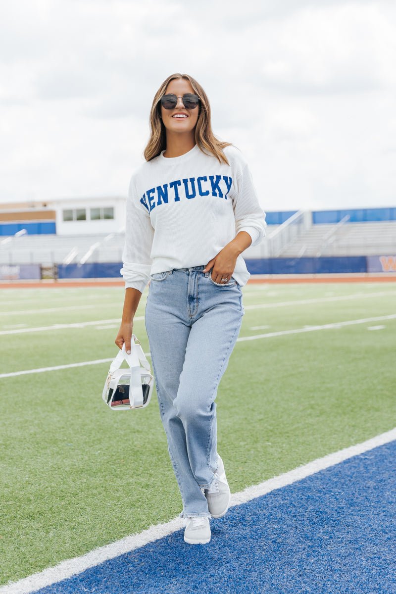 Kentucky Ribbed Pullover Sweatshirt - Magnolia Boutique