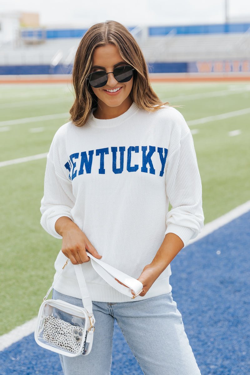 Kentucky Ribbed Pullover Sweatshirt - Magnolia Boutique