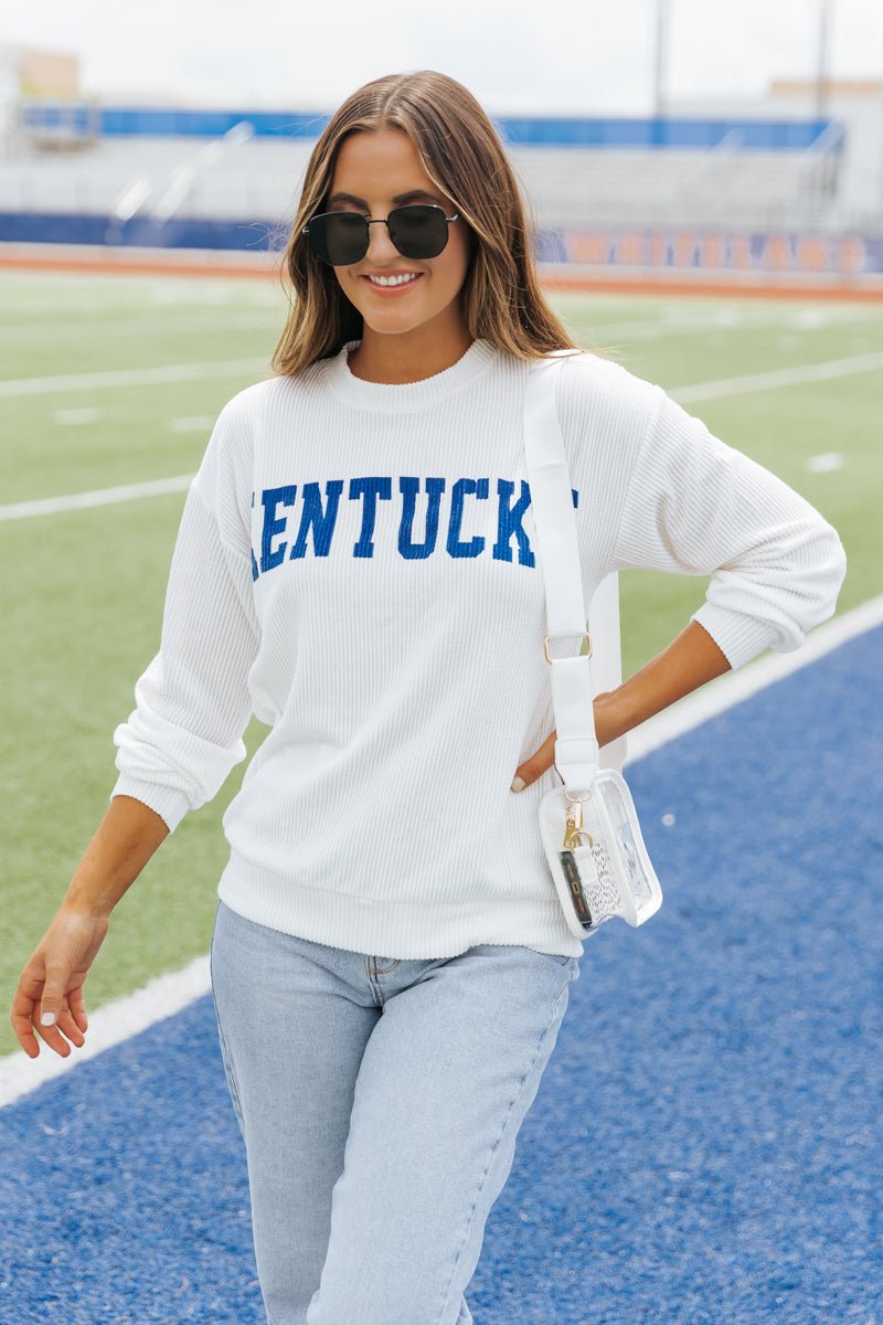 Kentucky Ribbed Pullover Sweatshirt - Magnolia Boutique