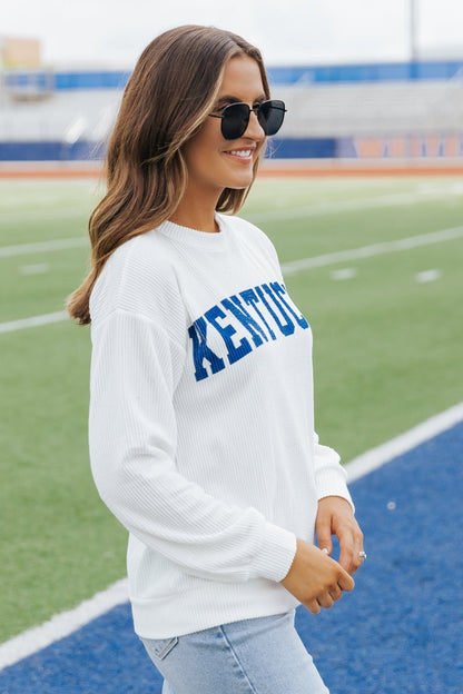 Kentucky Ribbed Pullover Sweatshirt - Magnolia Boutique