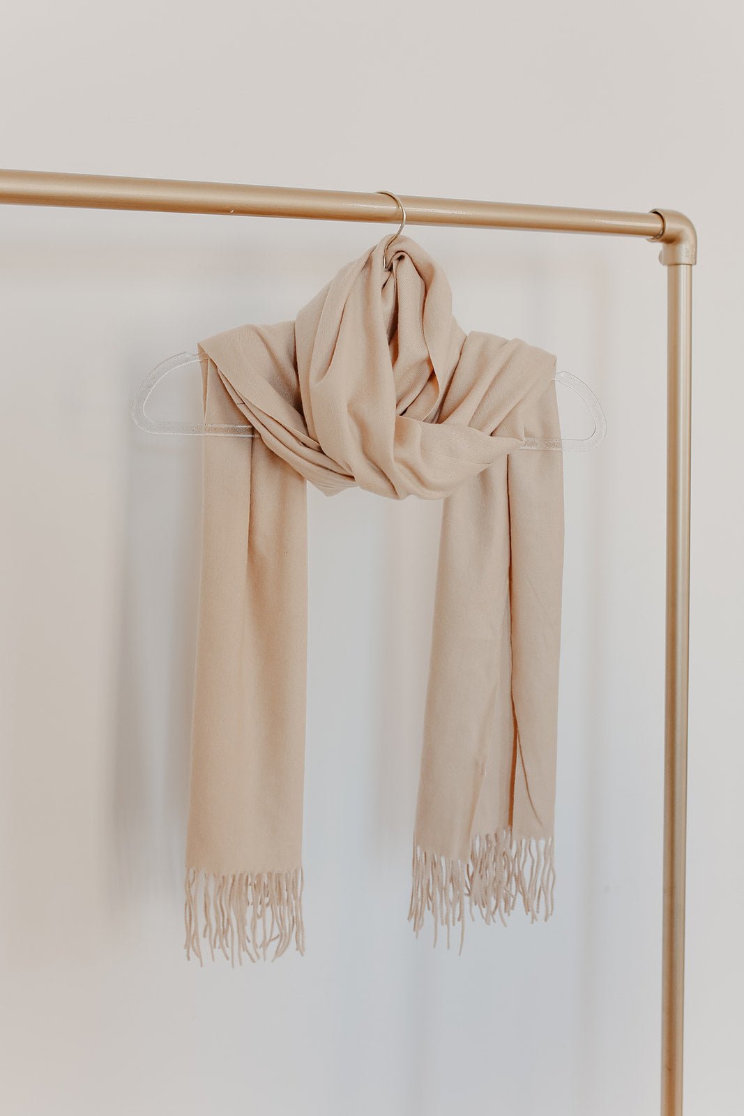 Khaki Fringe Oblong Scarf - Magnolia Boutique