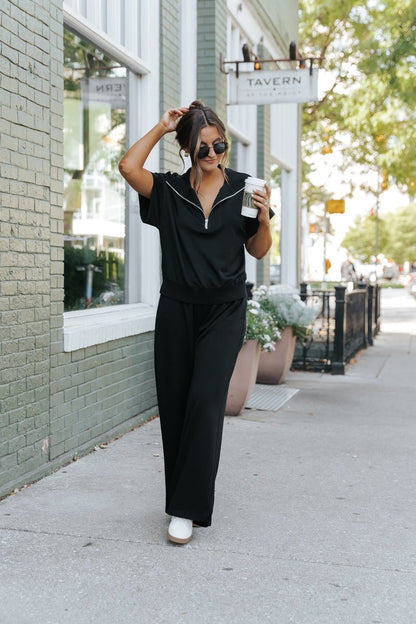 Laid Back and Comfy Black Sweatpants - Magnolia Boutique