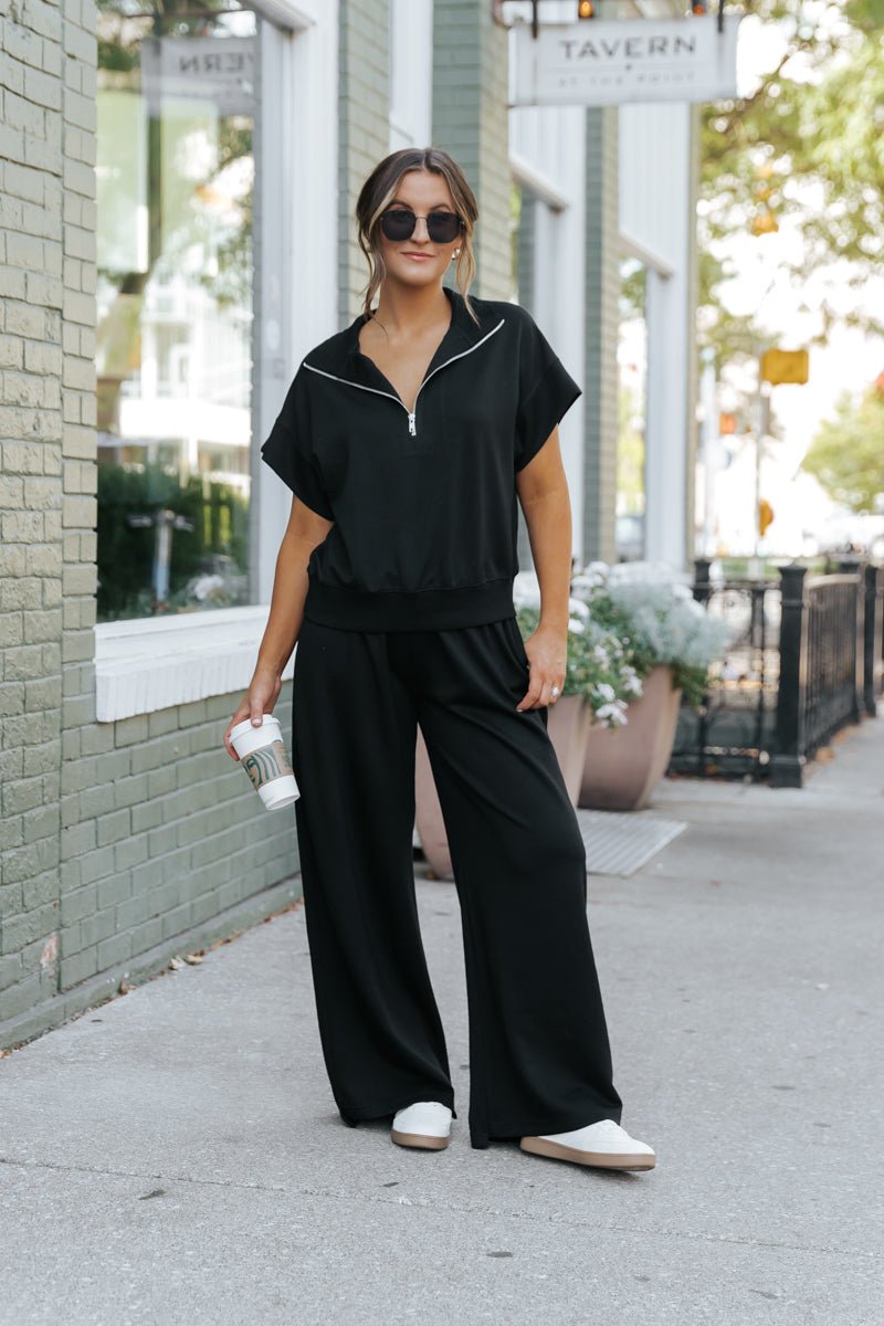 Laid Back and Comfy Black Sweatpants - Magnolia Boutique