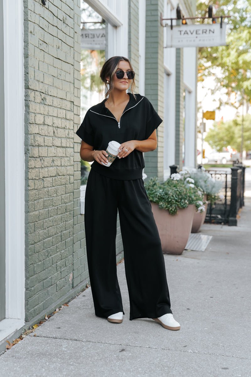 Laid Back and Comfy Black Sweatpants - Magnolia Boutique