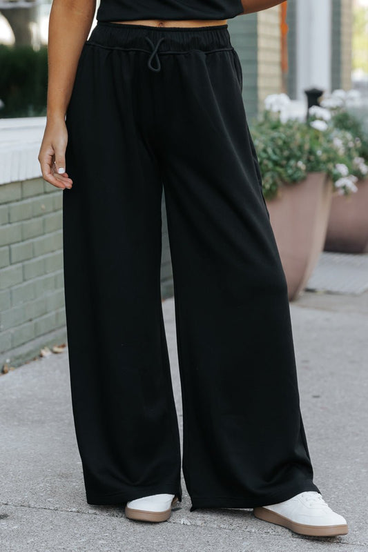 Laid Back and Comfy Black Sweatpants - Magnolia Boutique