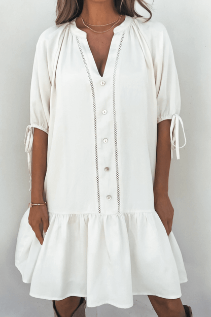 laurie mini dress Laurie Twist Knit Mini Dress / Baby Pink | MESHKI