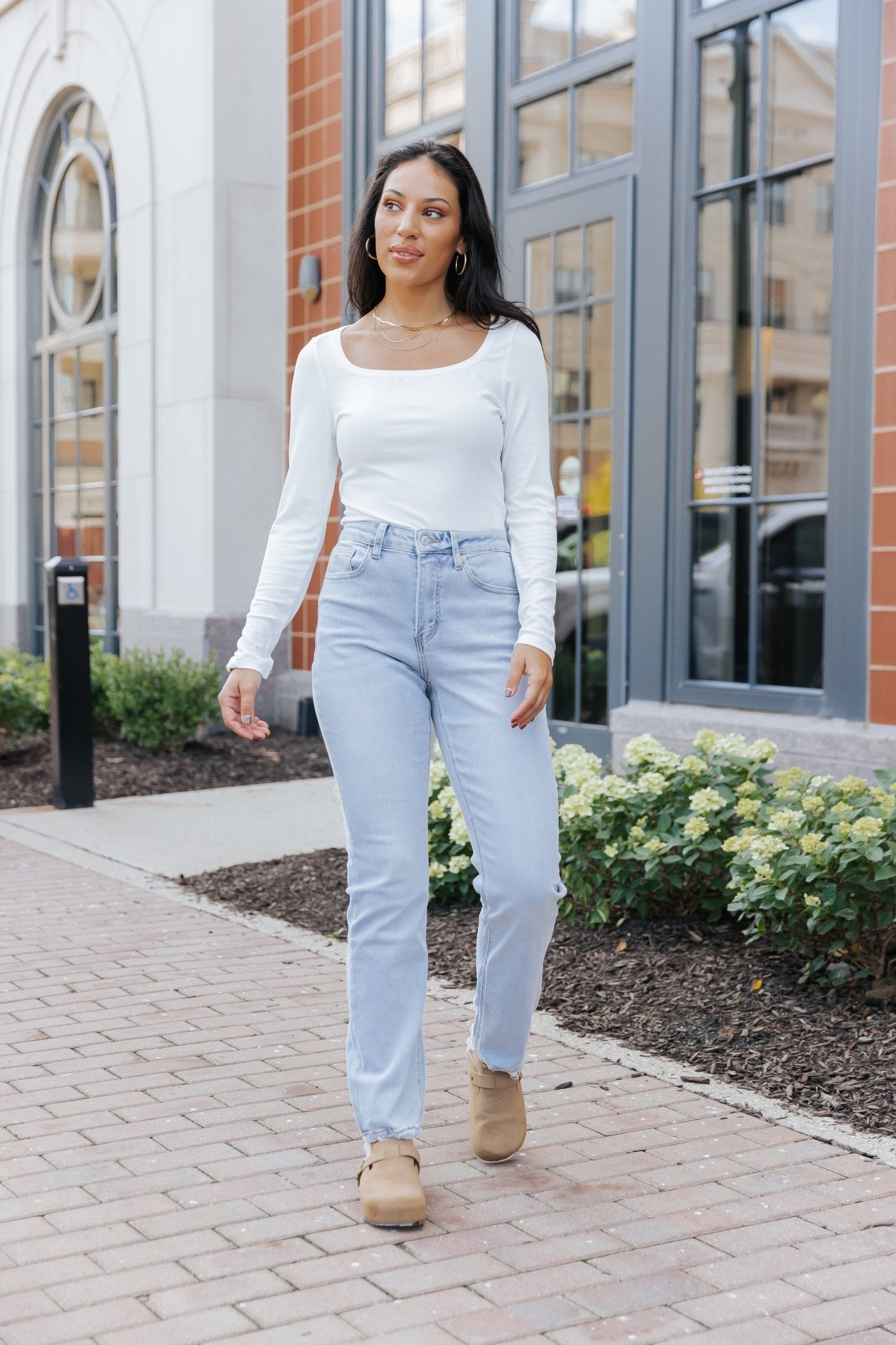 Light Wash 90's High Rise Straight Leg Jeans - Magnolia Boutique