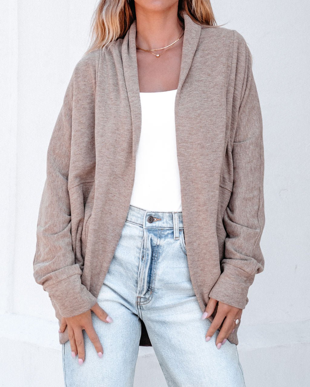 Make It Yours Taupe Brushed Cardigan | Pre Order - Magnolia Boutique