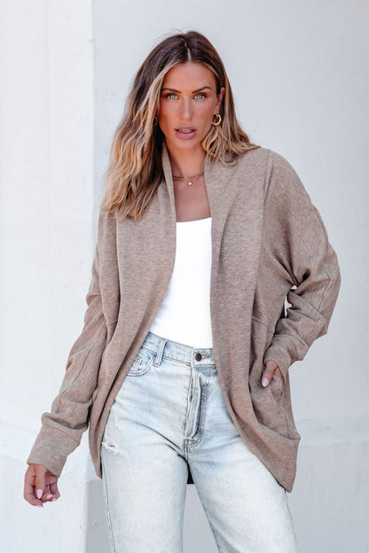 Make It Yours Taupe Brushed Cardigan | Pre Order - Magnolia Boutique