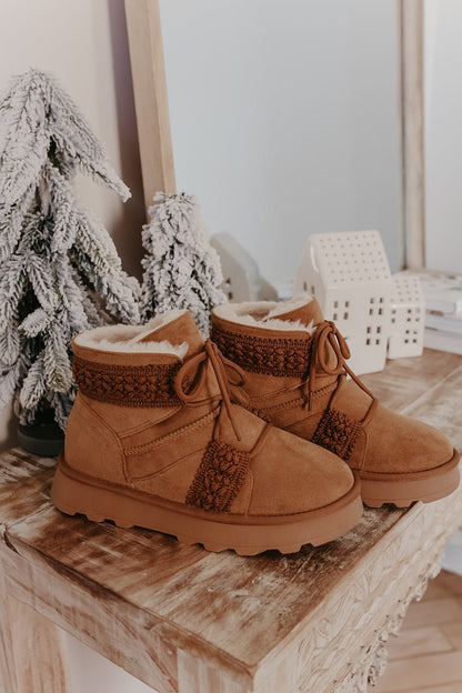 Matisse Matterhorn Chestnut Sherpa Lined Platform Bootie - Magnolia Boutique