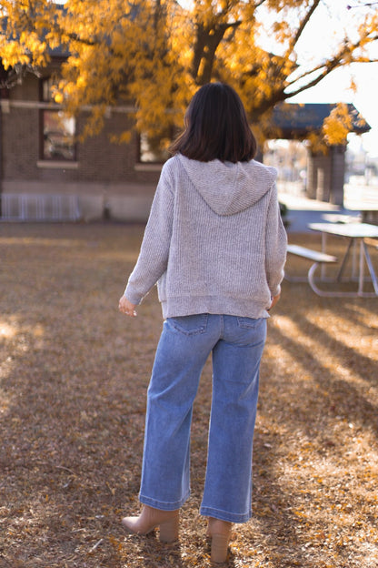 Medium Wash Wide Leg Crop Jeans - Magnolia Boutique