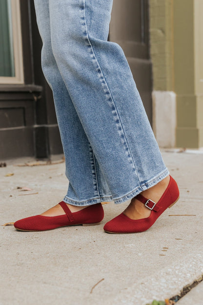 Mia Brita Red Ballet Flats - Magnolia Boutique