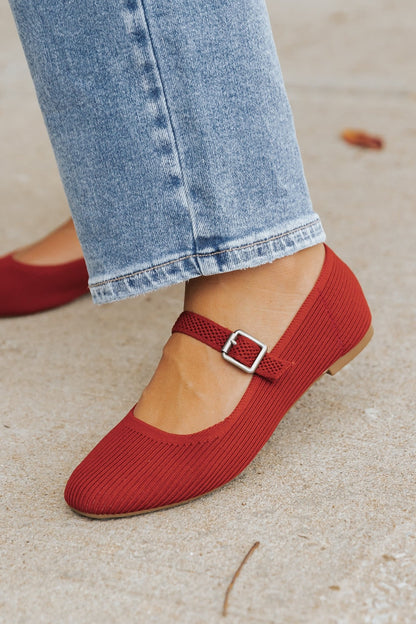 Mia Brita Red Ballet Flats - Magnolia Boutique