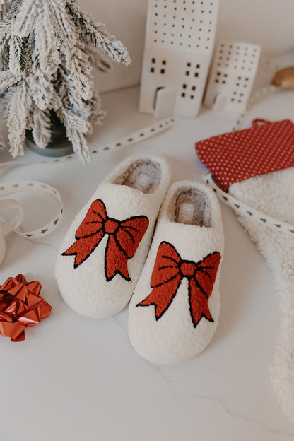 MIA Cozi Red Bow Slippers - Magnolia Boutique