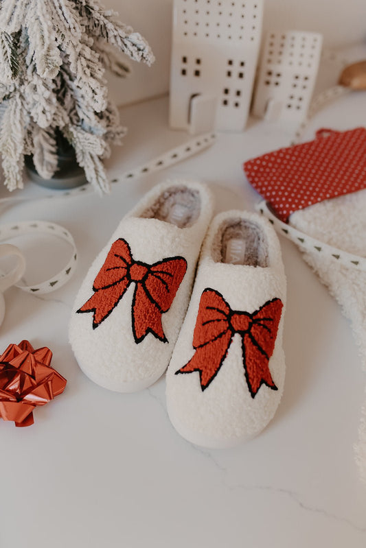 MIA Cozi Red Bow Slippers - Magnolia Boutique