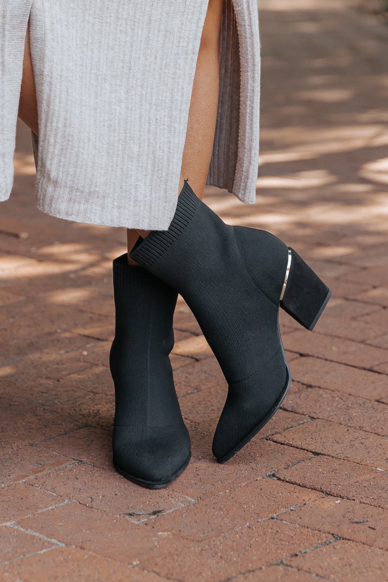 MIA Draxton Black Heeled Bootie - Magnolia Boutique