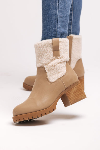 MIA Jakob Sherpa Heeled Booties - Magnolia Boutique