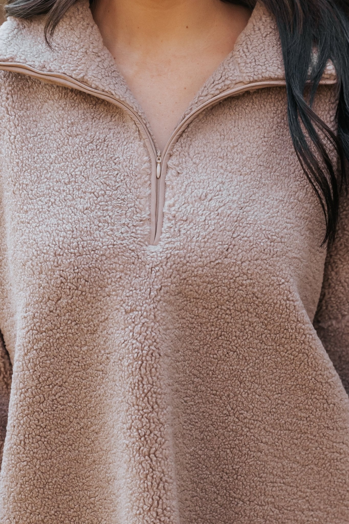 Mocha Sherpa Zip Up Jacket - Magnolia Boutique