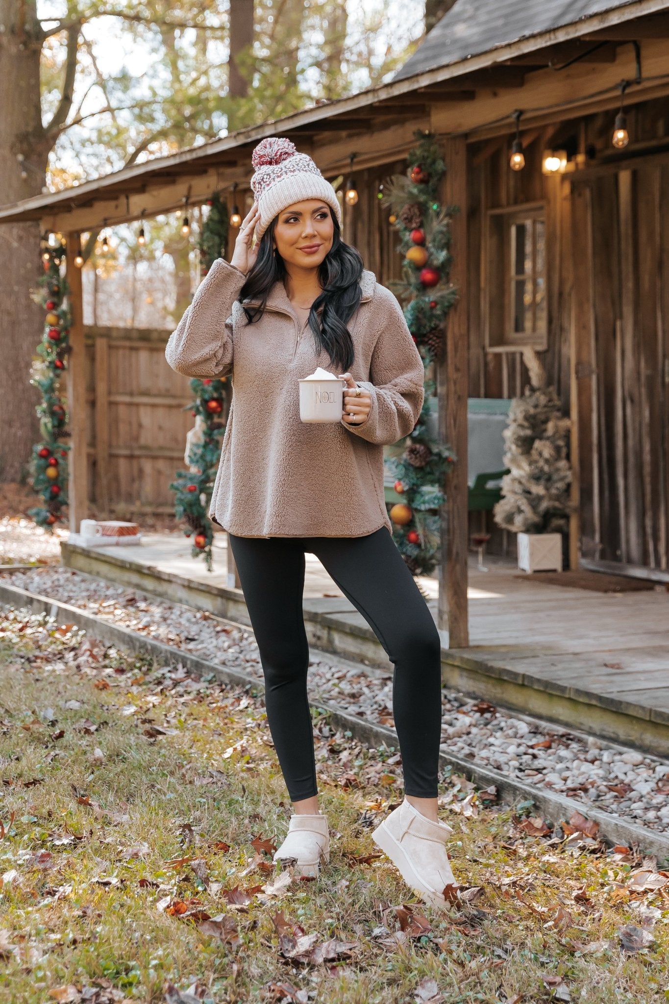 Mocha Sherpa Zip Up Jacket - Magnolia Boutique