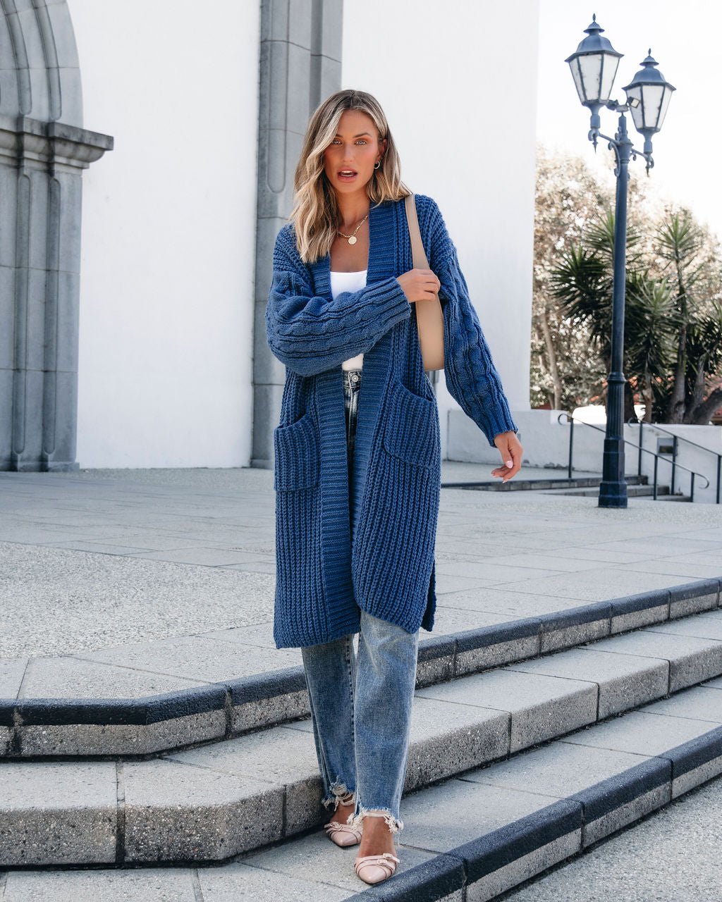 Muse By Magnolia Blue Chunky Duster Cardigan - Magnolia Boutique