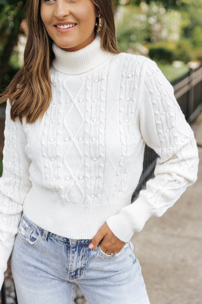 Muse by Magnolia Cable Knit Turtleneck Sweater - Magnolia Boutique