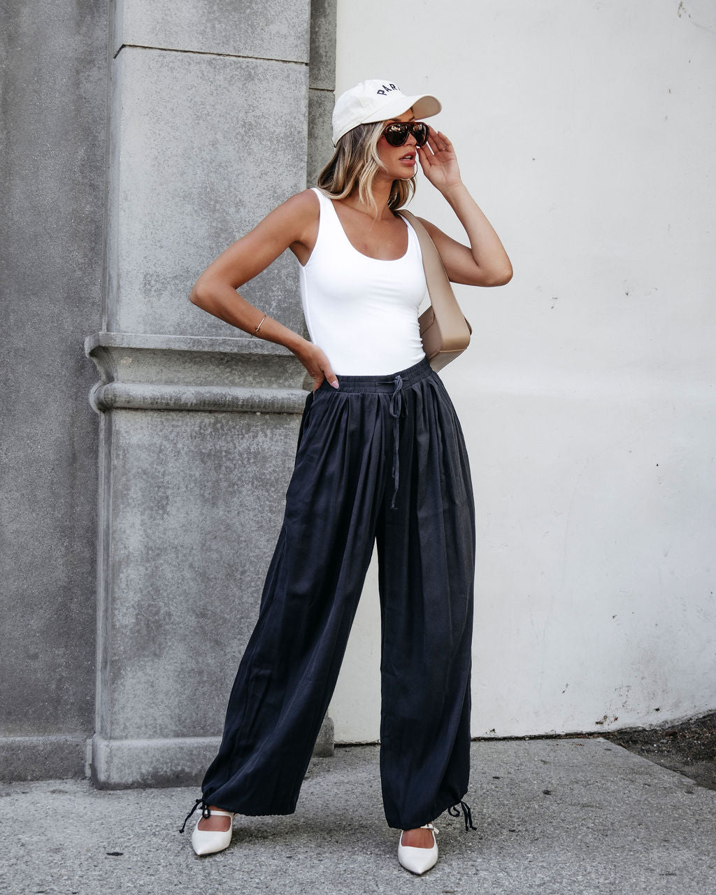 Muse By Magnolia Charcoal Parachute Pants - Magnolia Boutique