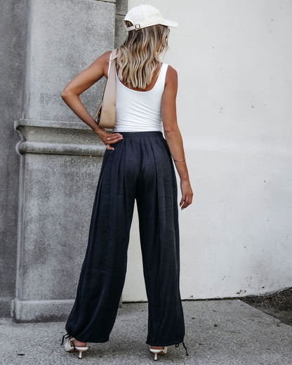 Muse By Magnolia Charcoal Parachute Pants - Magnolia Boutique