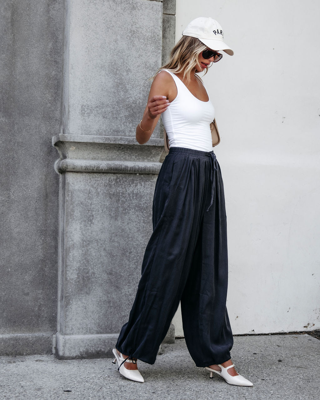 Muse By Magnolia Charcoal Parachute Pants - Magnolia Boutique