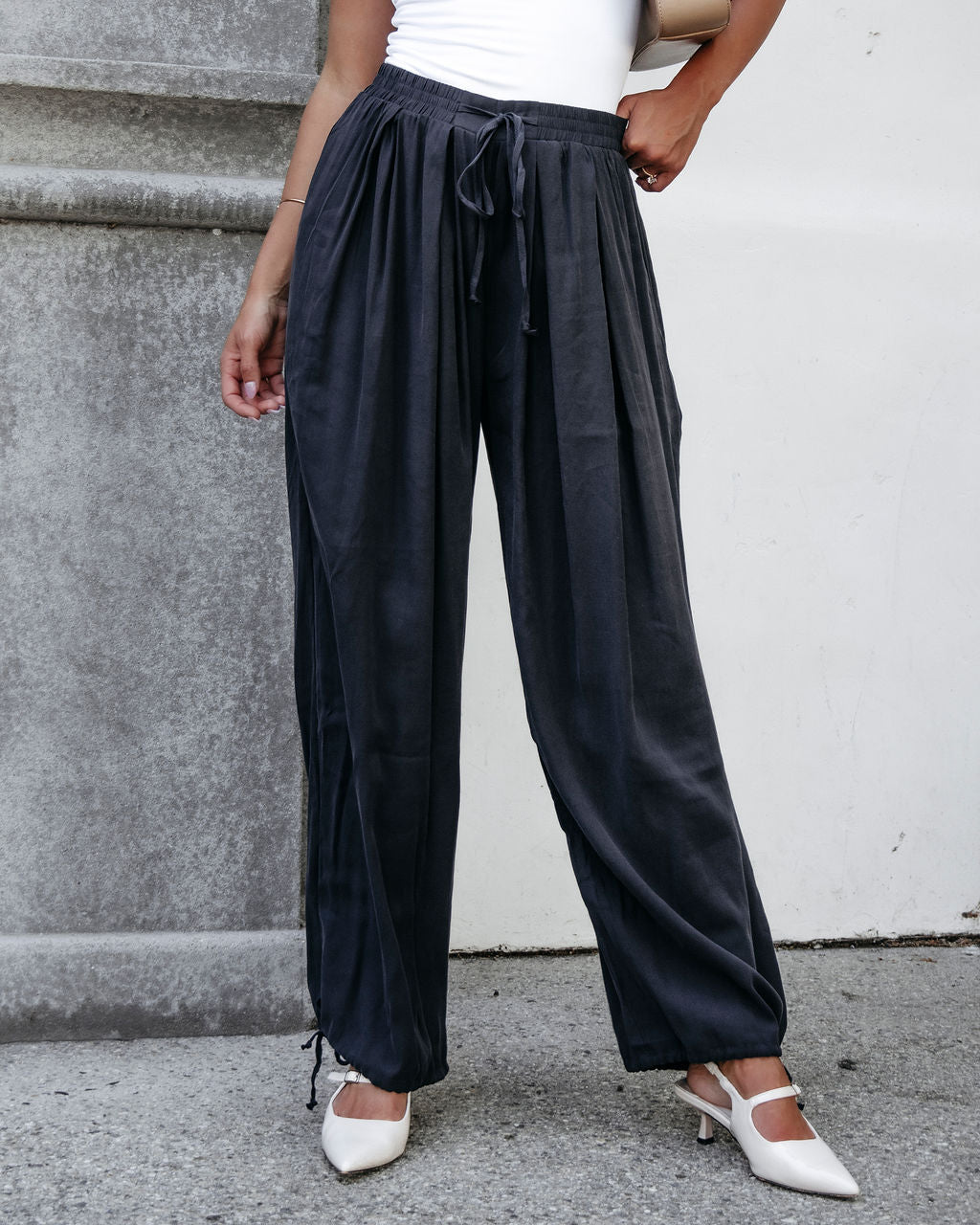 Muse By Magnolia Charcoal Parachute Pants - Magnolia Boutique