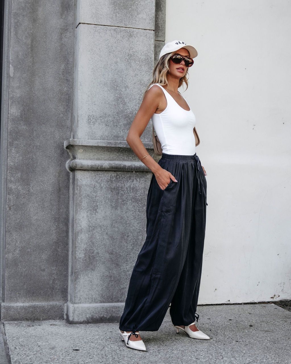 Muse By Magnolia Charcoal Parachute Pants - Magnolia Boutique