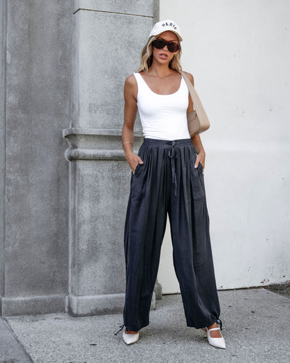 Muse By Magnolia Charcoal Parachute Pants - Magnolia Boutique