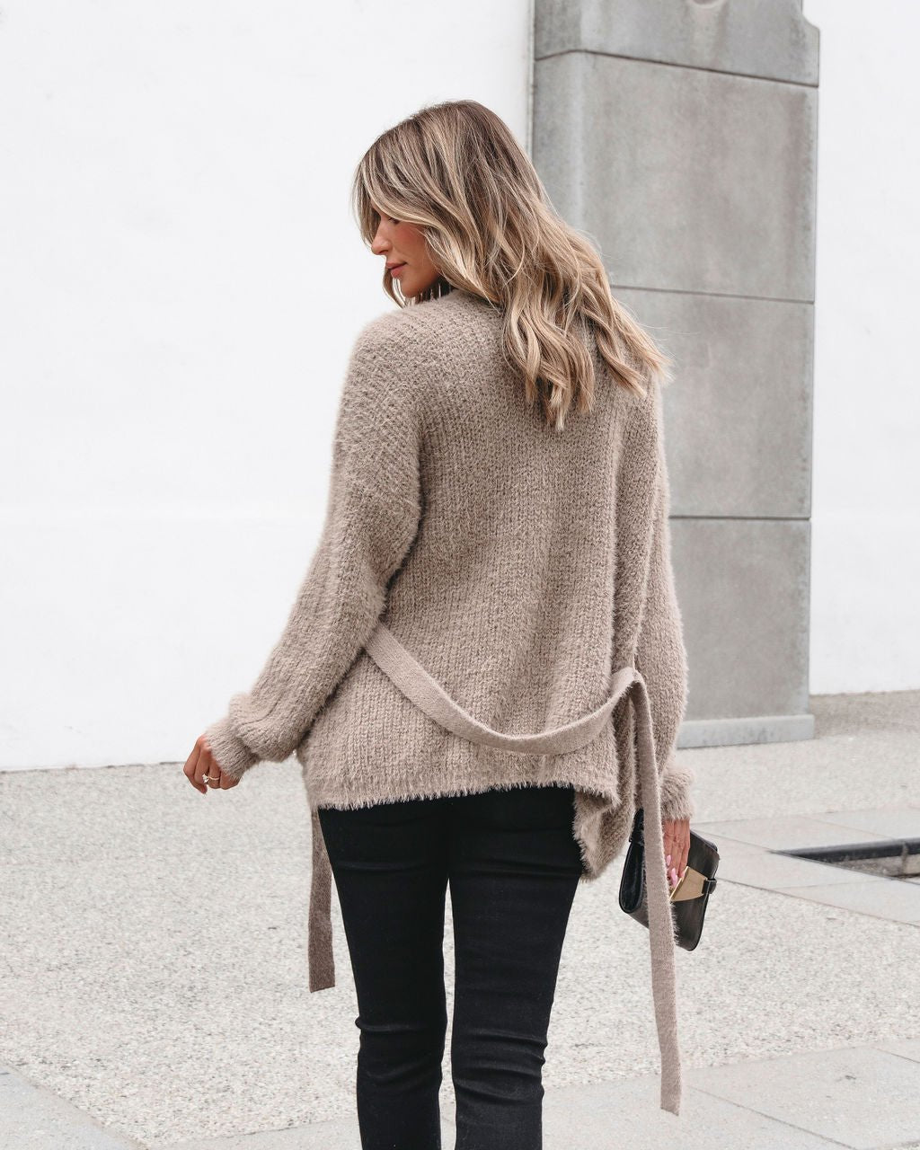 Muse By Magnolia Fuzzy Taupe Cardigan - Magnolia Boutique