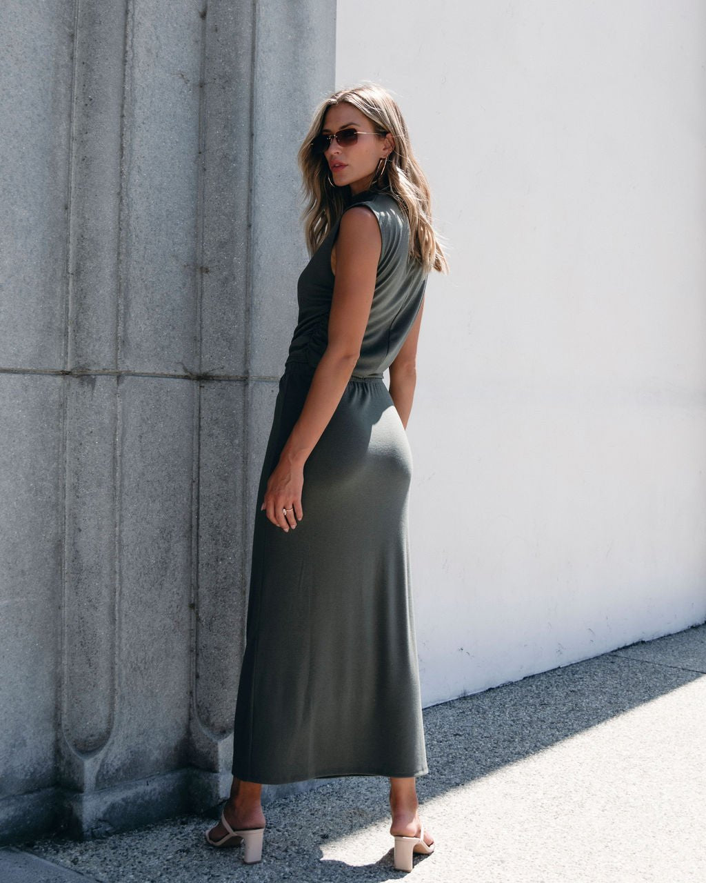 Muse By Magnolia Olive Pencil Skirt - Magnolia Boutique