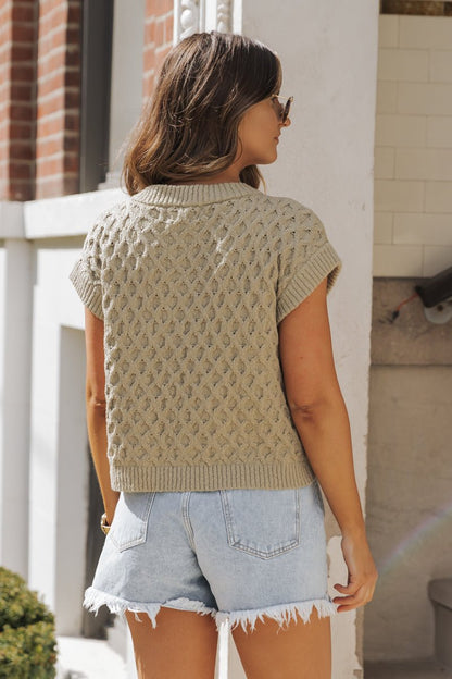 MUSE Olive Cotton Ribbed Sweater - Magnolia Boutique