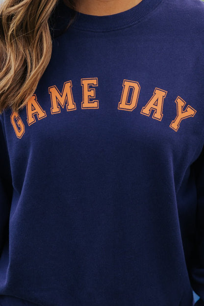 Navy Game Day Sweatshirt - Magnolia Boutique