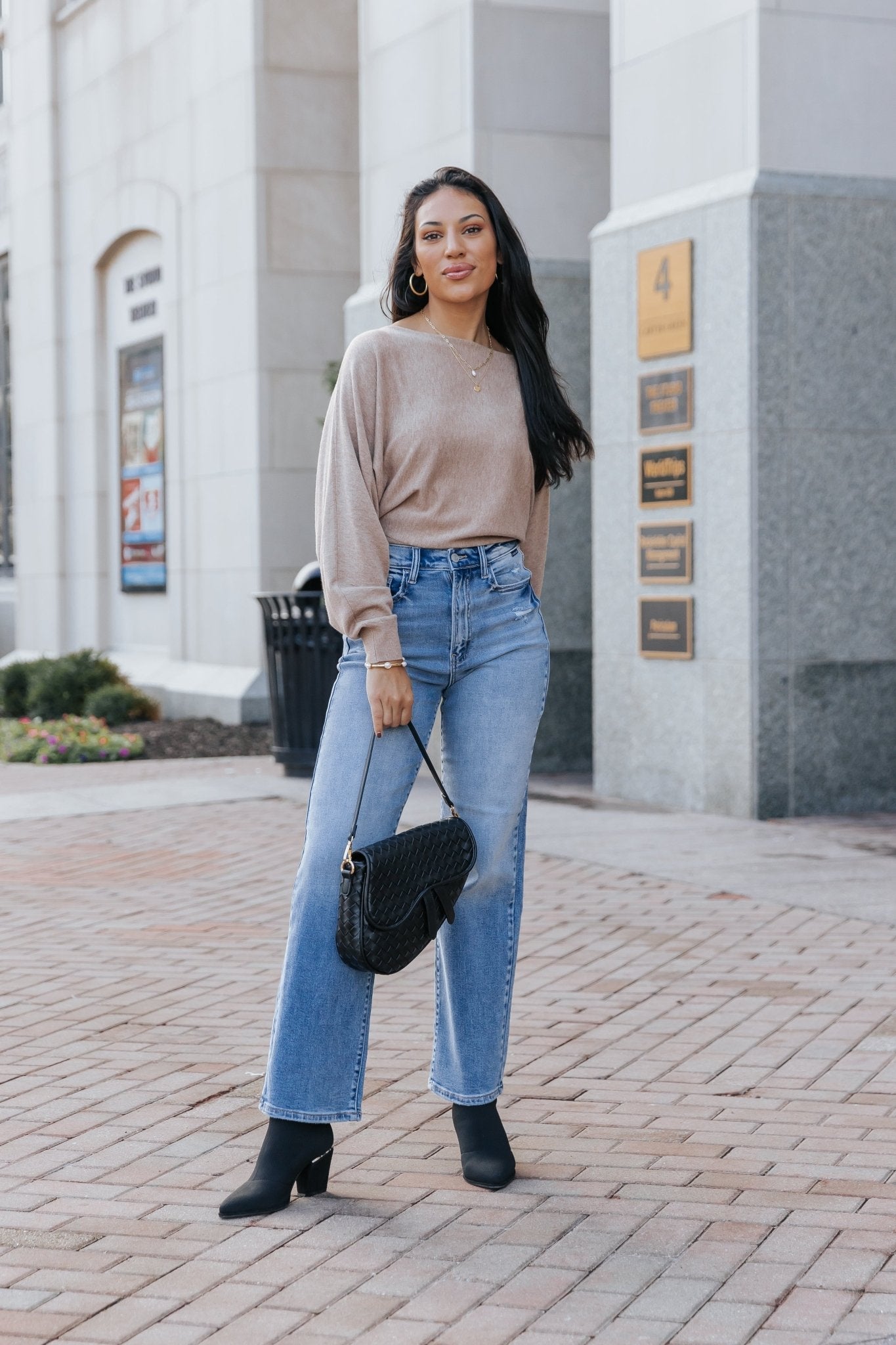 Off The Shoulder Cashmere Sweater - Camel - Magnolia Boutique