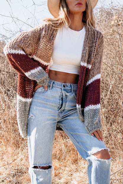 Picnic Ready Multi Striped Cardigan - Magnolia Boutique