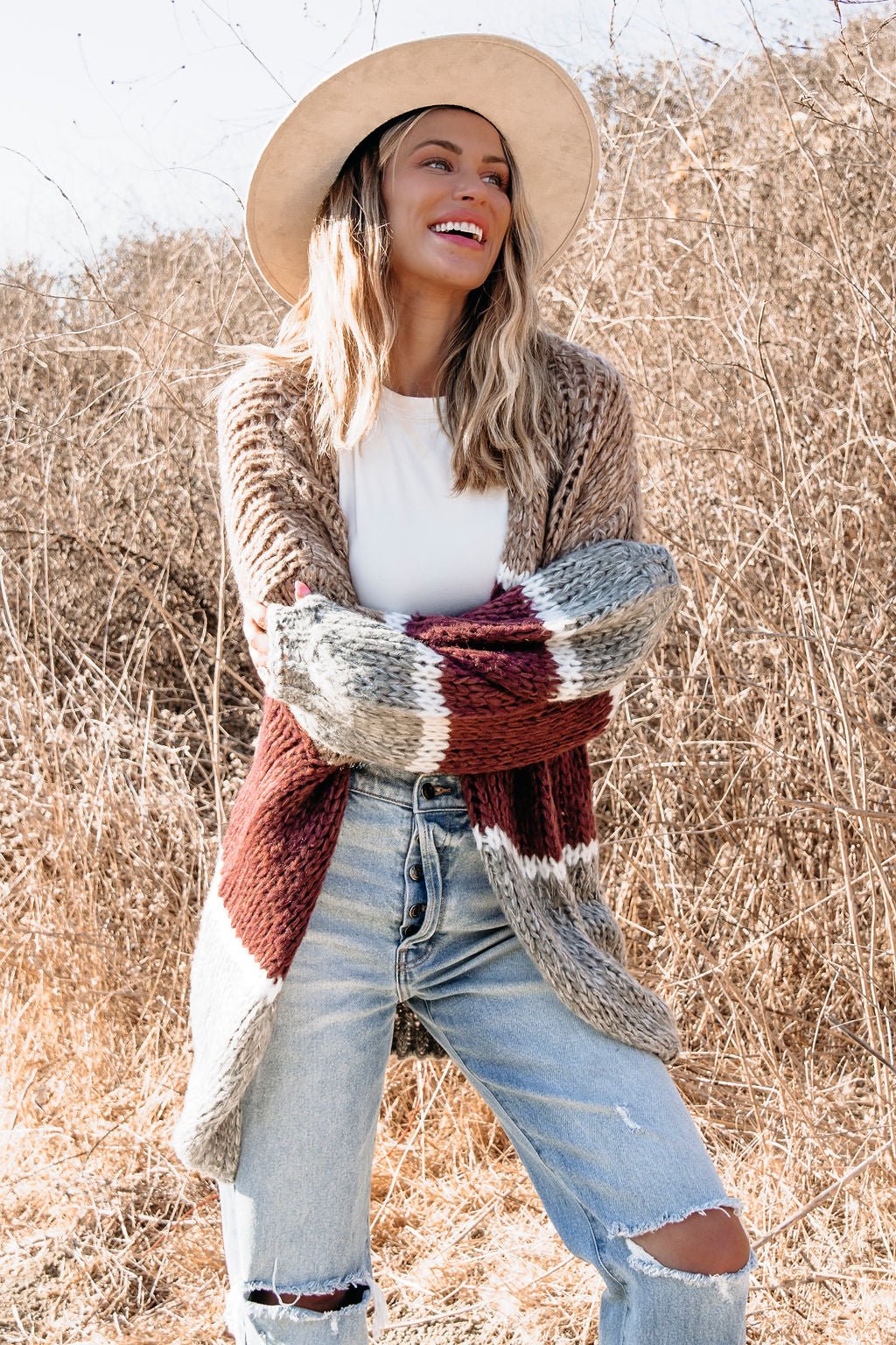 Picnic Ready Multi Striped Cardigan - Magnolia Boutique