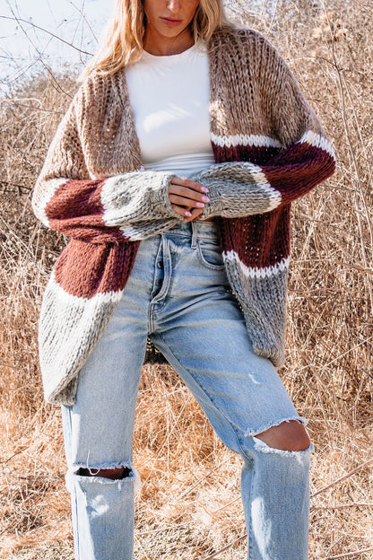 Picnic Ready Multi Striped Cardigan - Magnolia Boutique