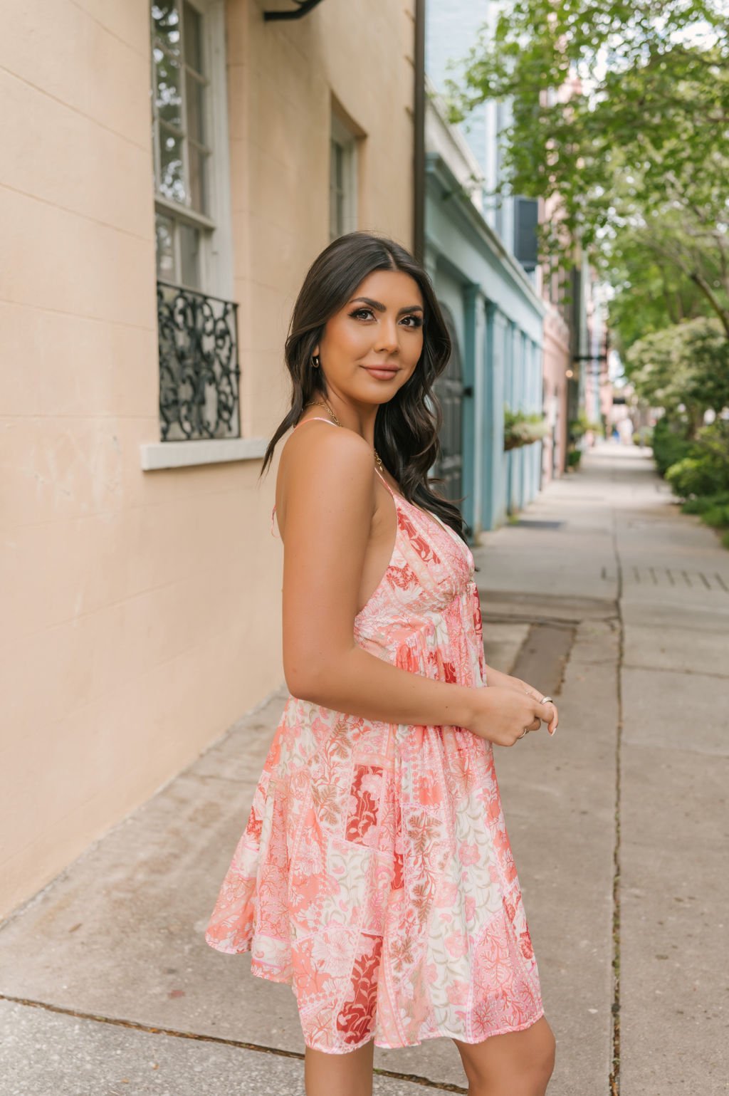 Pink Floral Print Slip Dress - Magnolia Boutique